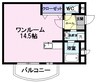 サンパティ－ク相生 1Rの間取り