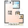 半田コーポ 1Rの間取り