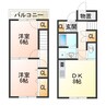 シャローム 2DKの間取り