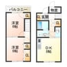シャローム 2DKの間取り
