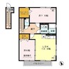 メゾンクオーレ Ｅ 2LDKの間取り