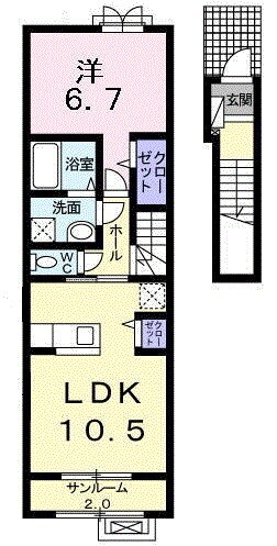 間取り図 トゥワールフ　十日町