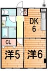 ルニベール 2DKの間取り