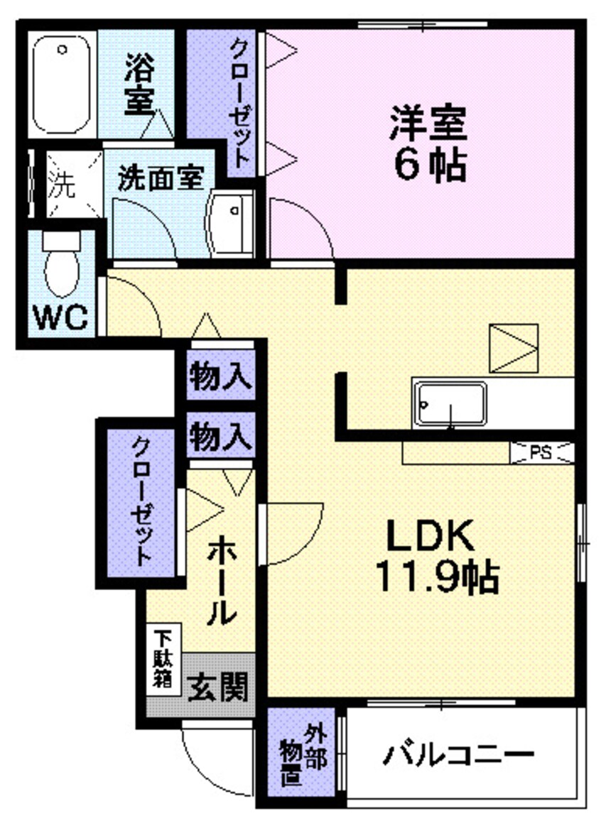 間取図 フォレストヴィラ