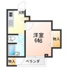 サンテラスアイ 1Kの間取り