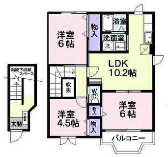 間取図 ハピネスヴィレッヂＡ