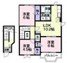 ハピネスヴィレッヂＡ 3LDKの間取り