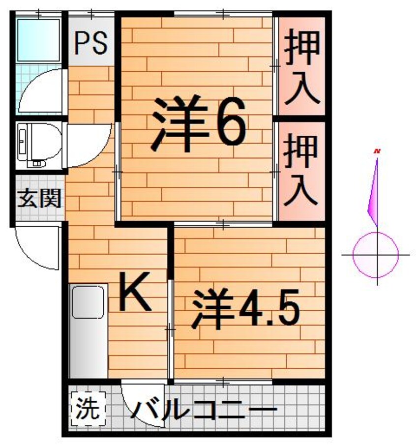 間取図 霞雅ビルB