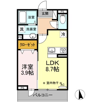 間取図 Ａ－ｒｏｏｍ寒河江