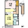 Ｄ－ｒｏｏｍ駅西 1LDKの間取り