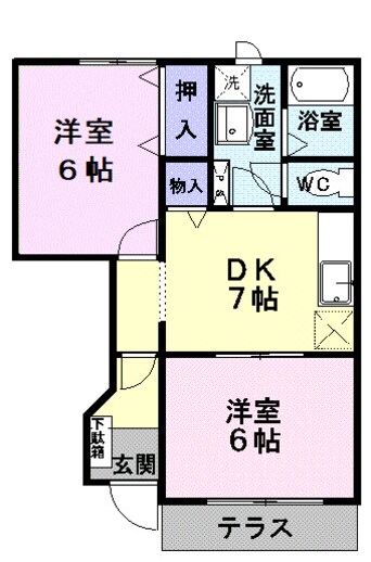 間取図 チェリーブラッサムⅢ