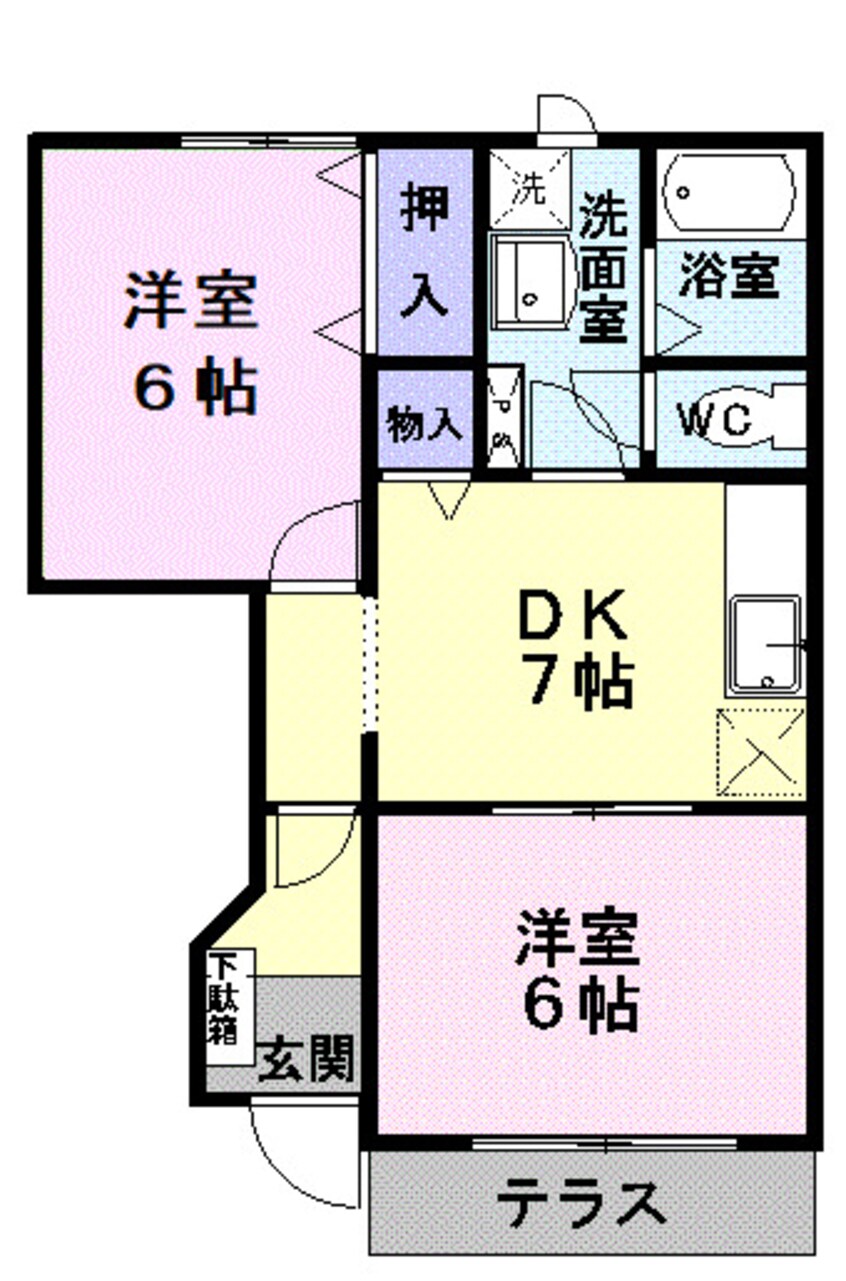 間取図 チェリーブラッサムⅢ