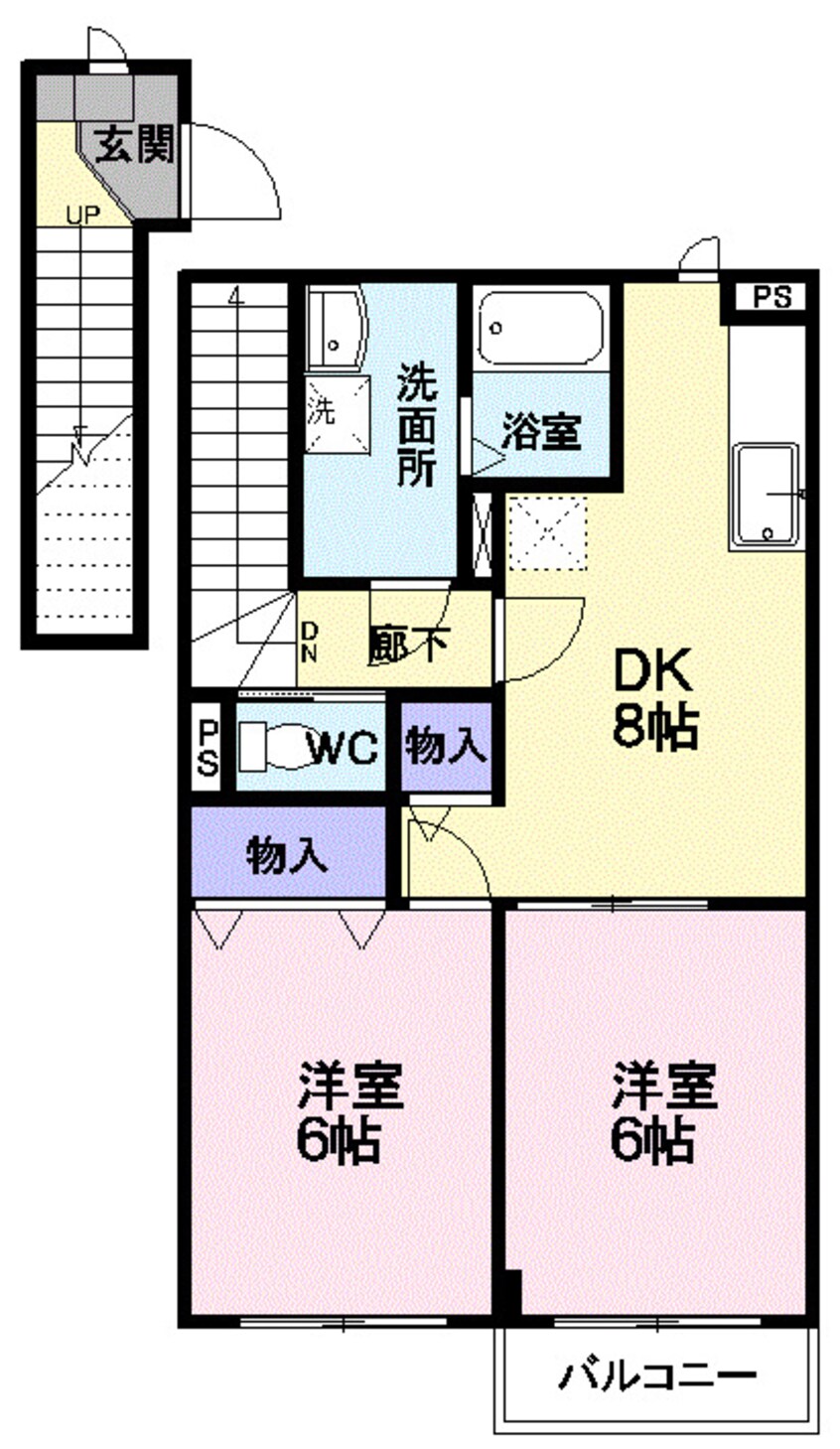 間取図 キャンディータフトＳ