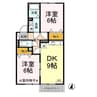 モアリエ 2DKの間取り