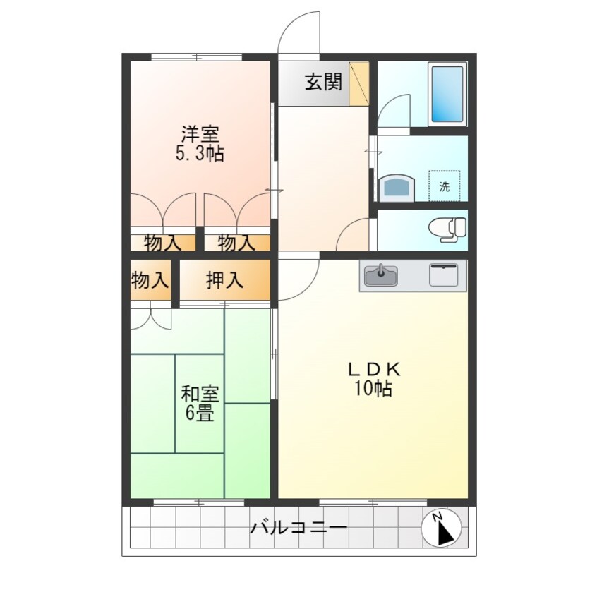 間取図 VESTA七日町