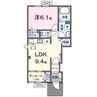 さくら　Ⅴ・Ⅱ 1LDKの間取り