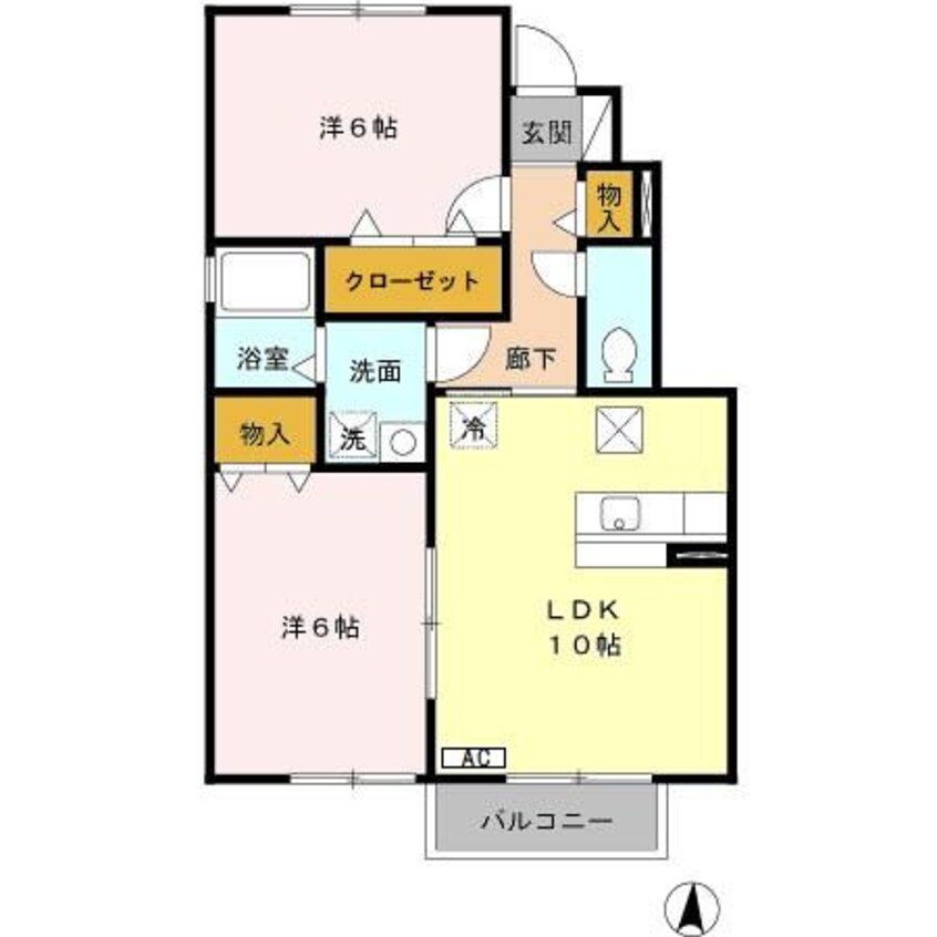 間取図 プラム クレイン