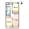 NoblePark嶋（ノーブルパーク嶋） 2LDKの間取り