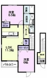 プレッソ・Ｔ 2LDKの間取り