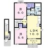 モデッサ　２８　Ａ 2LDKの間取り