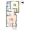 コンソラール 1LDKの間取り
