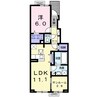 フェニックスＭ′ｓ 1LDKの間取り