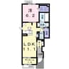 ココ・ヒルズ　Ⅰ 1LDKの間取り