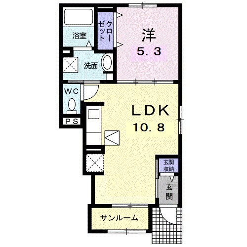 間取り図 ル　ソレイユ