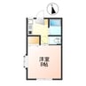 ラヴィ21 1Kの間取り