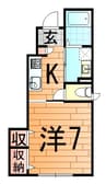 MKルミネ 1Kの間取り