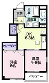 奥羽本線・山形線/東根駅 徒歩9分 1階 築18年 2DKの間取り