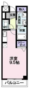 インヴェルノ　セレーノ 1Rの間取り