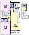 アンソレイエ 2DKの間取り