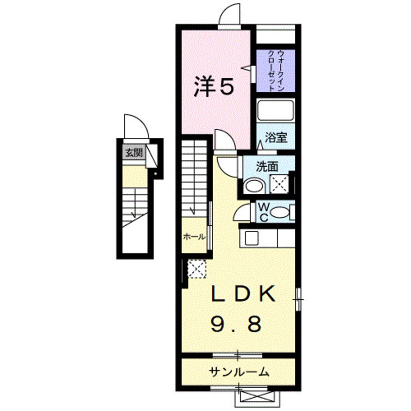 間取図 プリムローズ・ＫＭ