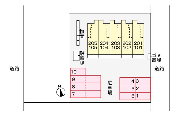 駐車場 プラシード梅の木