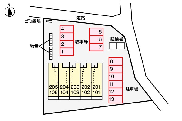 駐車場 コンフォートハウス