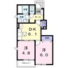 アンソレイエ 2DKの間取り