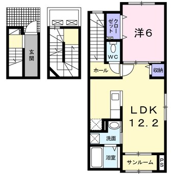 間取図 ブラッサム　コート　Ⅰ