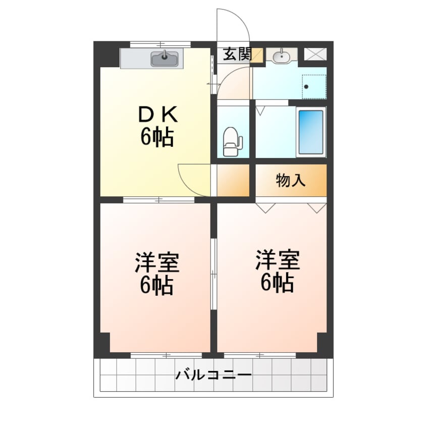 間取図 ピュアタウンA