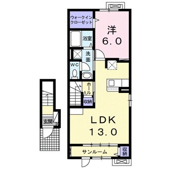 間取図 ルタン３３　Ｂ