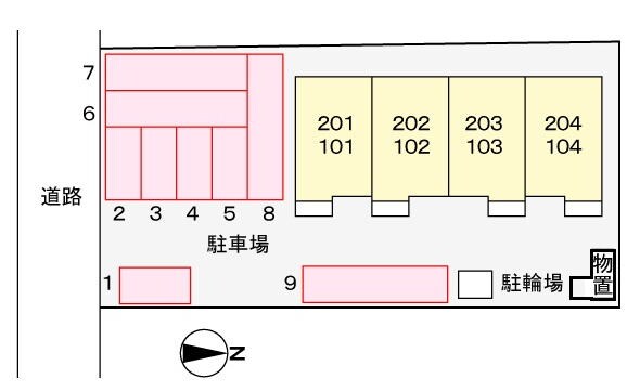 駐車場 サンホワイト