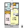 メゾン新山 1LDKの間取り