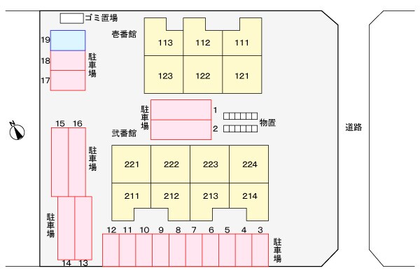 駐車場 奥羽本線・山形線/神町駅 徒歩16分 1階 築15年