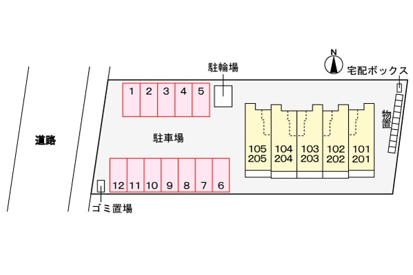 駐車場 リズブラン　モーム