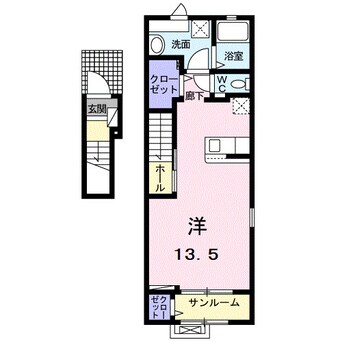 間取図 リズブラン　モーム