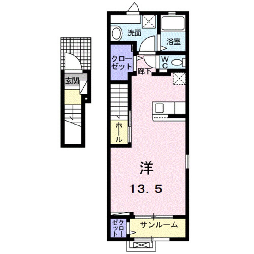 間取図 リズブラン　モーム