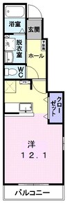 ラ・スクェア 1Rの間取り