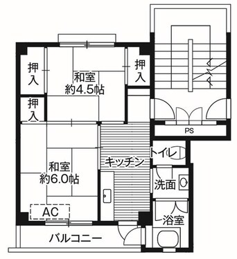 間取図 ビレッジハウス久野本1号棟