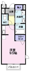 ペアフィ－ルド 1Rの間取り