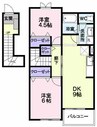 ミーツハウス 2DKの間取り